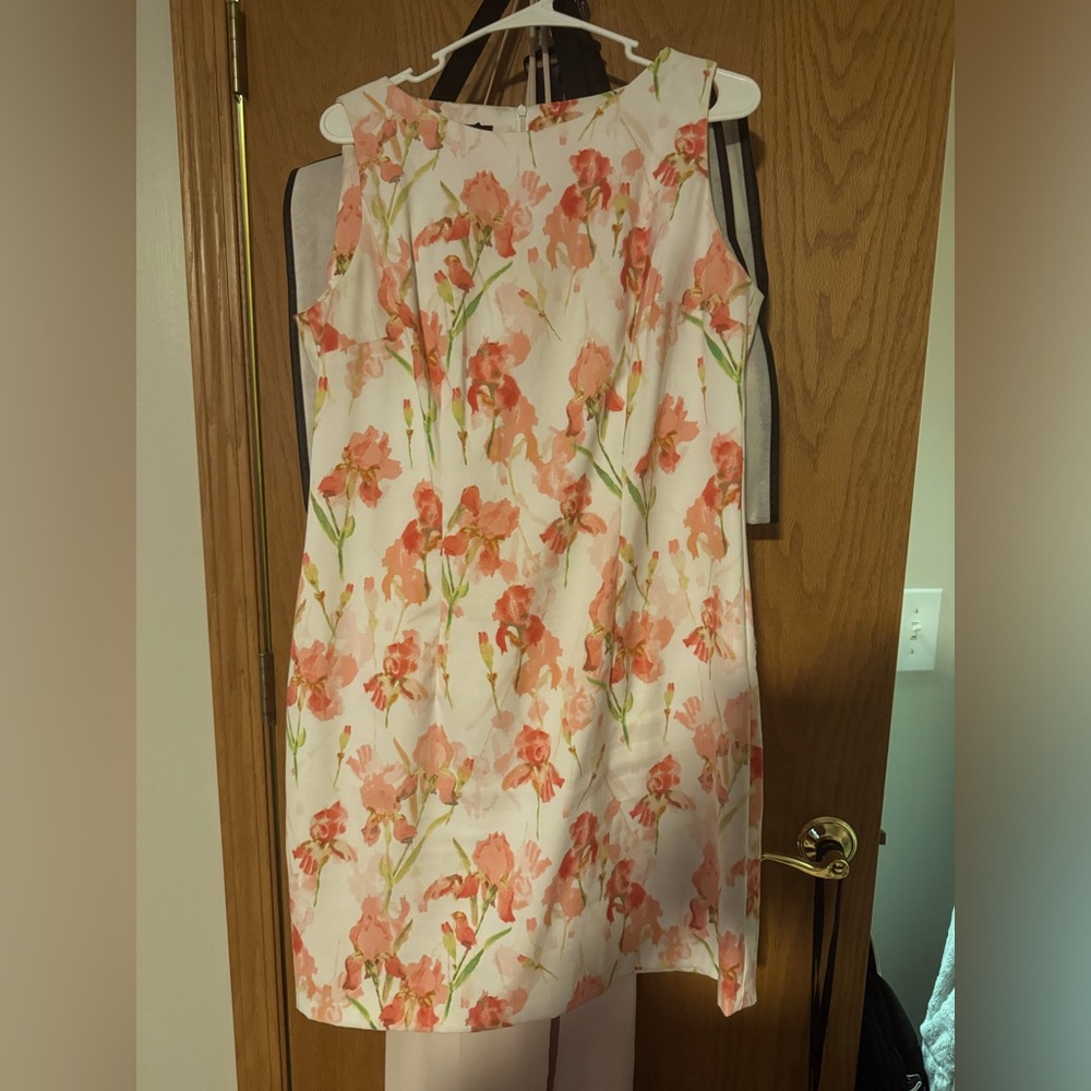 Floral and white dress